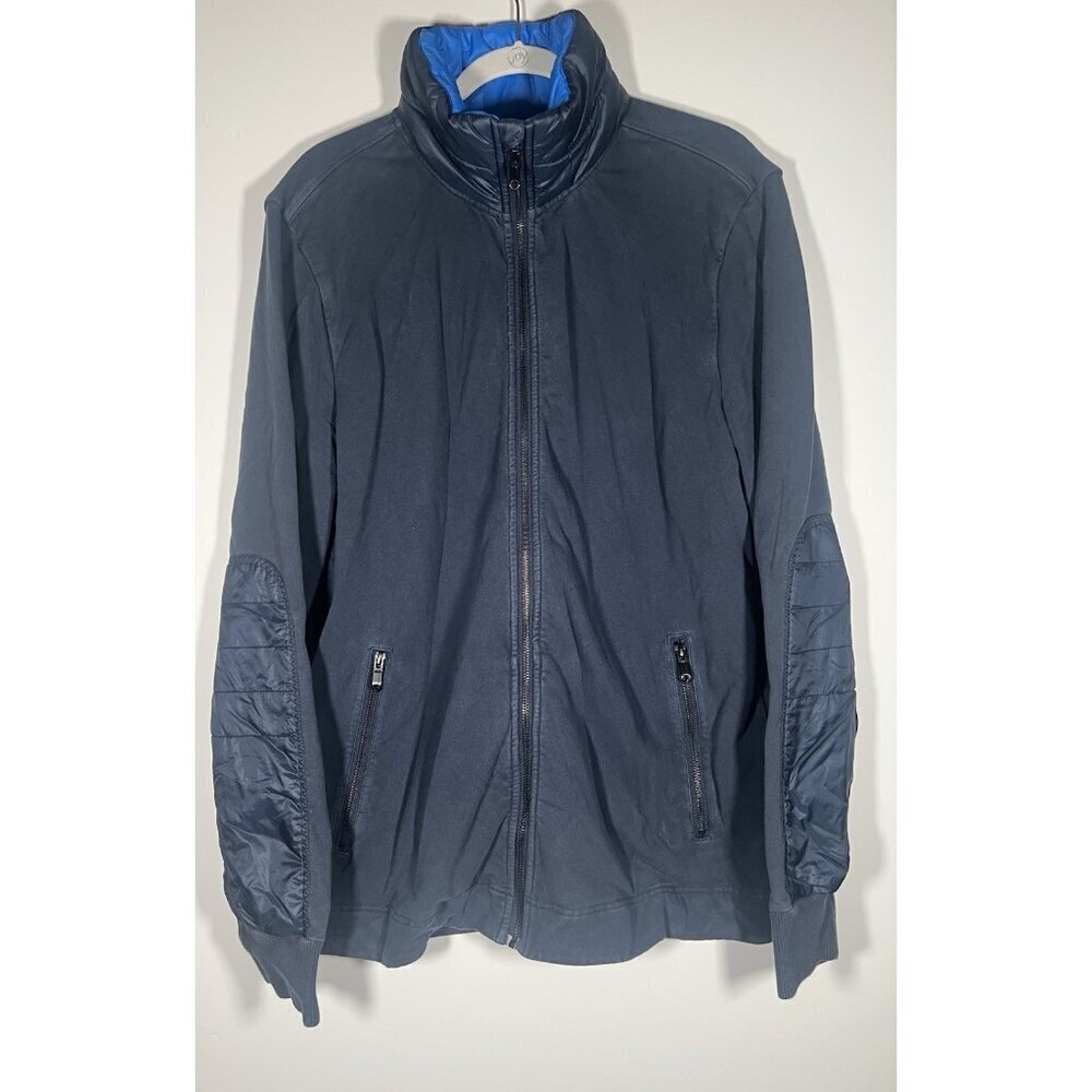 Lululemon blue puffer athleisure streetwear yoga jacket XXL full zip comfy